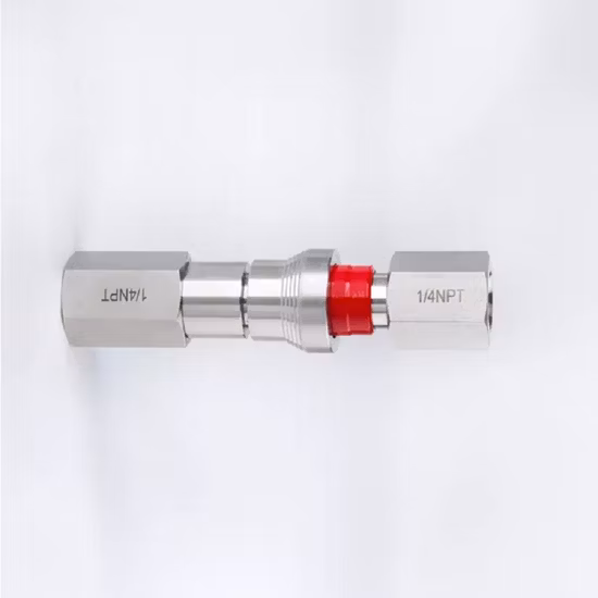 SF 스트레이트 메탈 퀵 커넥트 튜브 피팅 커플링